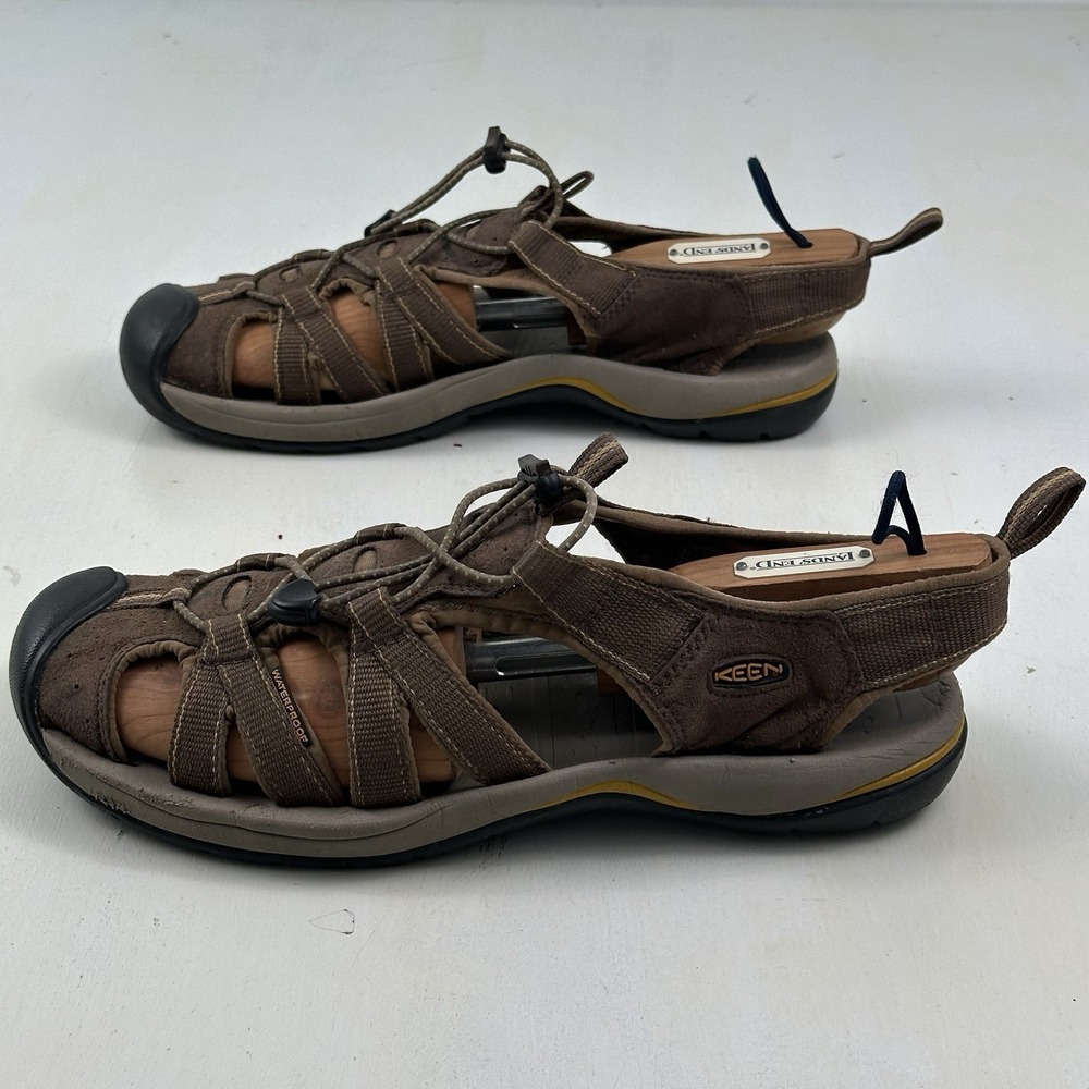 Keen Kanyon Sandals Men's 11.5 Brown Orange‎ Waterproof Hiking Outdoors Shoes - Picture 2 of 14